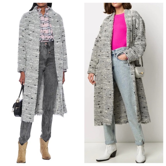 Isabel Marant Sweaters - Etoile Isabel Marant Faby Fuzzy Knit Coat